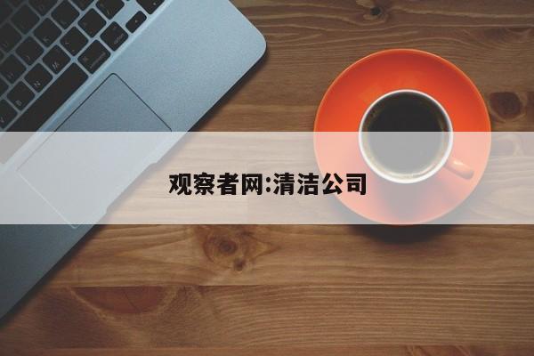 观察者网:清洁公司