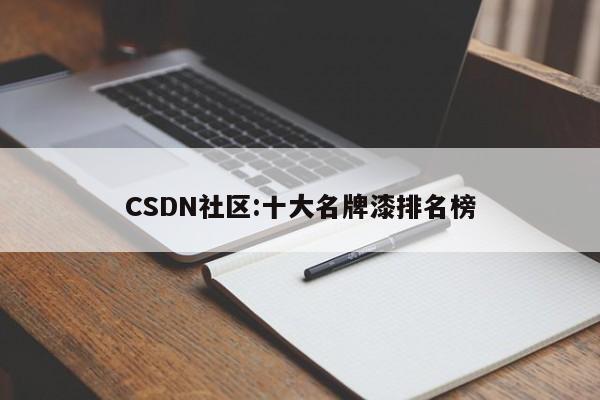 CSDN社区:十大名牌漆排名榜