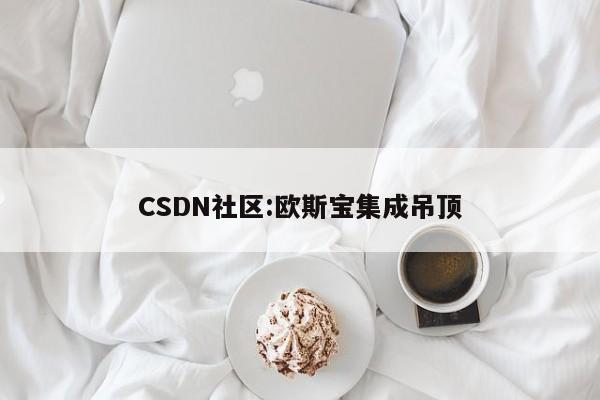 CSDN社区:欧斯宝集成吊顶