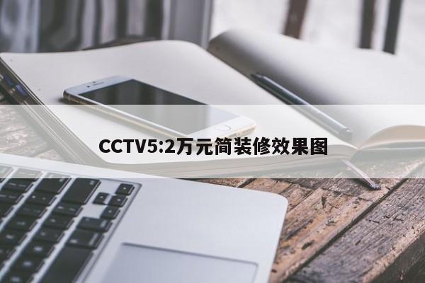 CCTV5:2万元简装修效果图