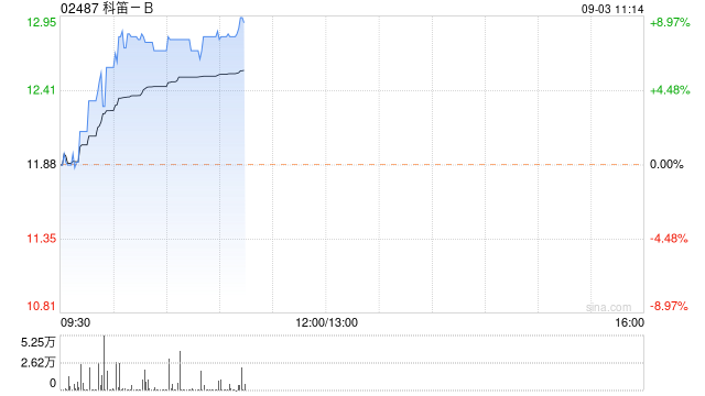 科笛-B早盘持续涨超7% 机构称明年为公司关键商业年