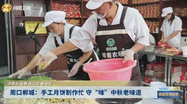 周口郸城：手工月饼制作忙 守“味”中秋老味道                