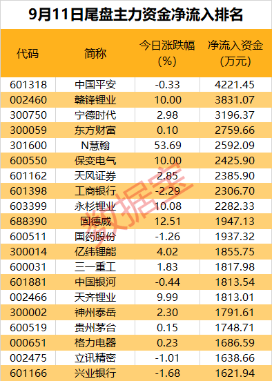 主力资金丨“锂王”罕见涨停，超5亿元资金爆买