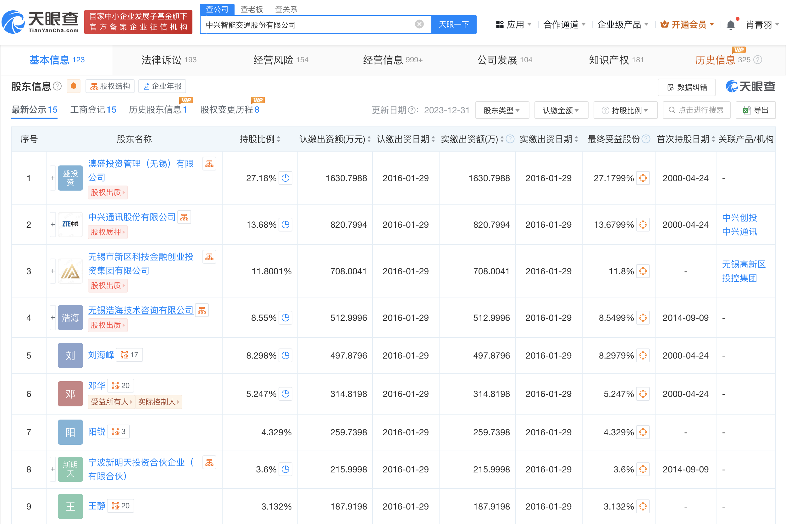 时刻快讯|中兴智能交通公司经营异常