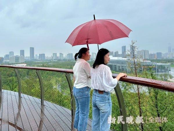 双子山开放首日，为何近千名游客风雨无阻赴约？市民：“想从高处看看上海的规划和变化！”                