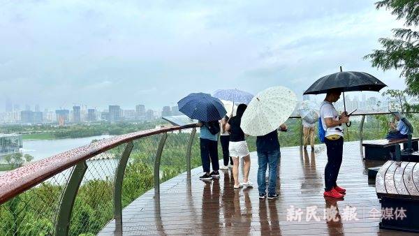 双子山开放首日，为何近千名游客风雨无阻赴约？市民：“想从高处看看上海的规划和变化！”                