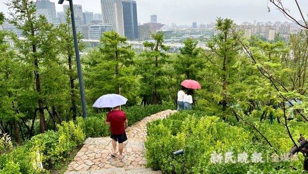 双子山开放首日，为何近千名游客风雨无阻赴约？市民：“想从高处看看上海的规划和变化！”                