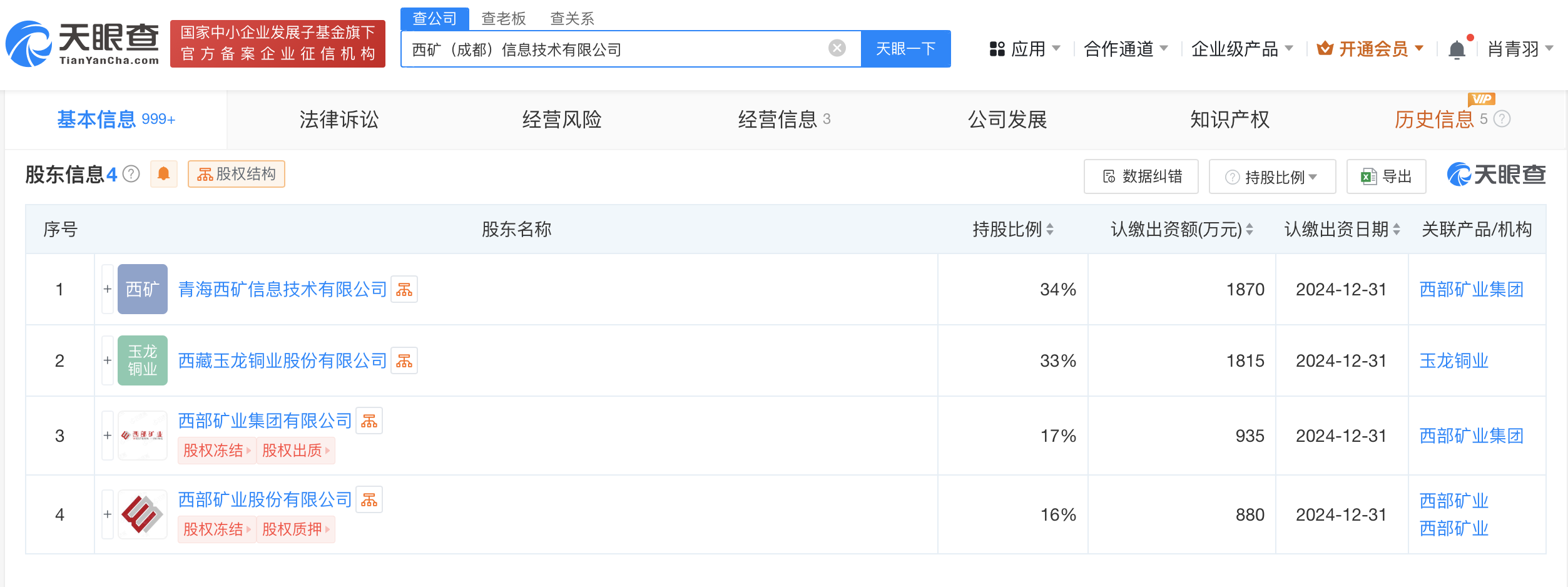 时刻快讯|西部矿业等在成都成立信息技术公司 注册资本5500万