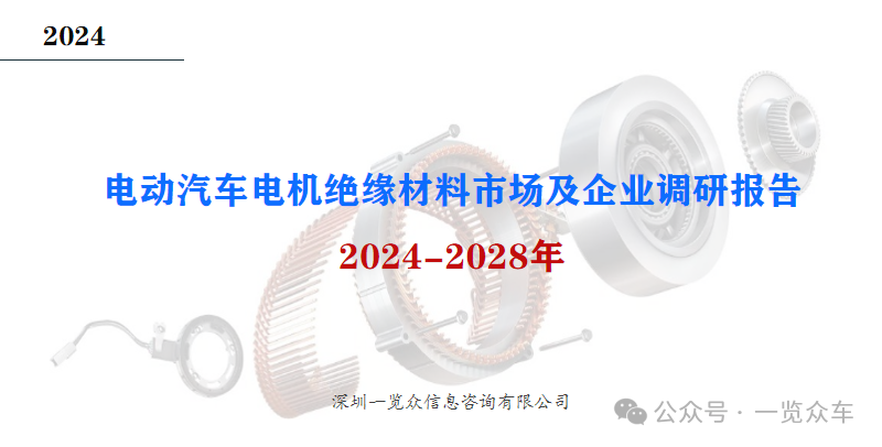 2024-2028年电动汽车电机绝缘材料市场及企业调研报告