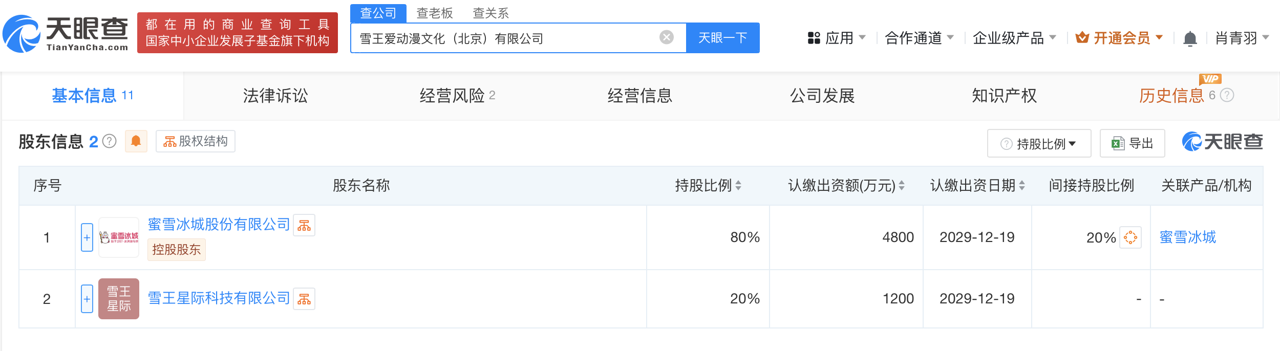 时刻快讯|蜜雪冰城在北京成立动漫文化公司 注册资本6000万元